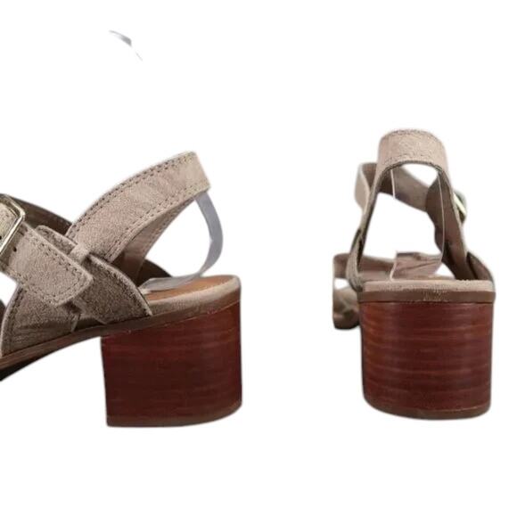 Steve Madden Shoe Women 8.5 Sandal Fashion Block Heel Buckle Strap Leather Rayme - Picture 5 of 12